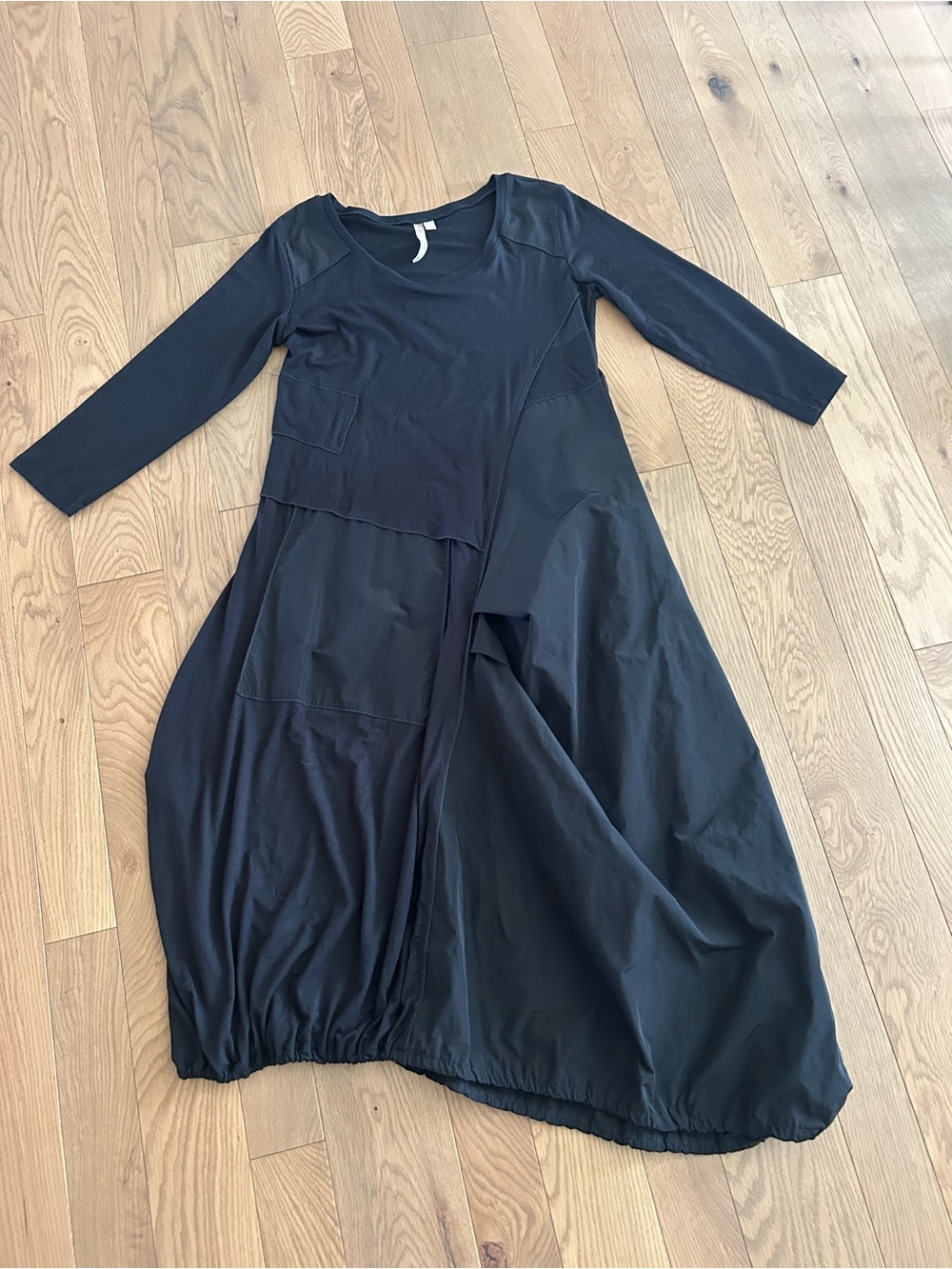 COMFY USA size M Asymmetrical Jersey & Parachute Balloon Dress Atsy Lagenlook
